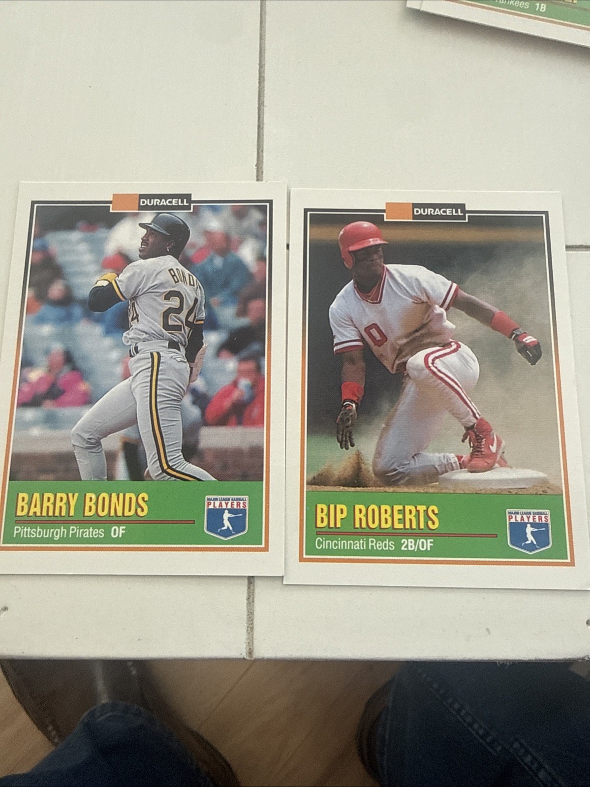 Rare: 1993 Duracell Barry Bonds card # 17 of 24,  Bip Roberts