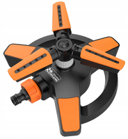 3-Arm-Rasensprenger Kreisregner Sprinkler Regner Drehsprenger 15 DüSen