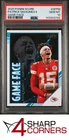 2020 PANINI SCORE GAME FACE #GFPM PATRICK MAHOMES II PSA 10