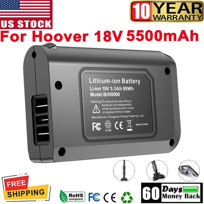 #ad #ad 5.5 Ah Battery for Hoover 18V LINX BH50000 BH50010 302723001 Vacuum Cleaner US $26.99