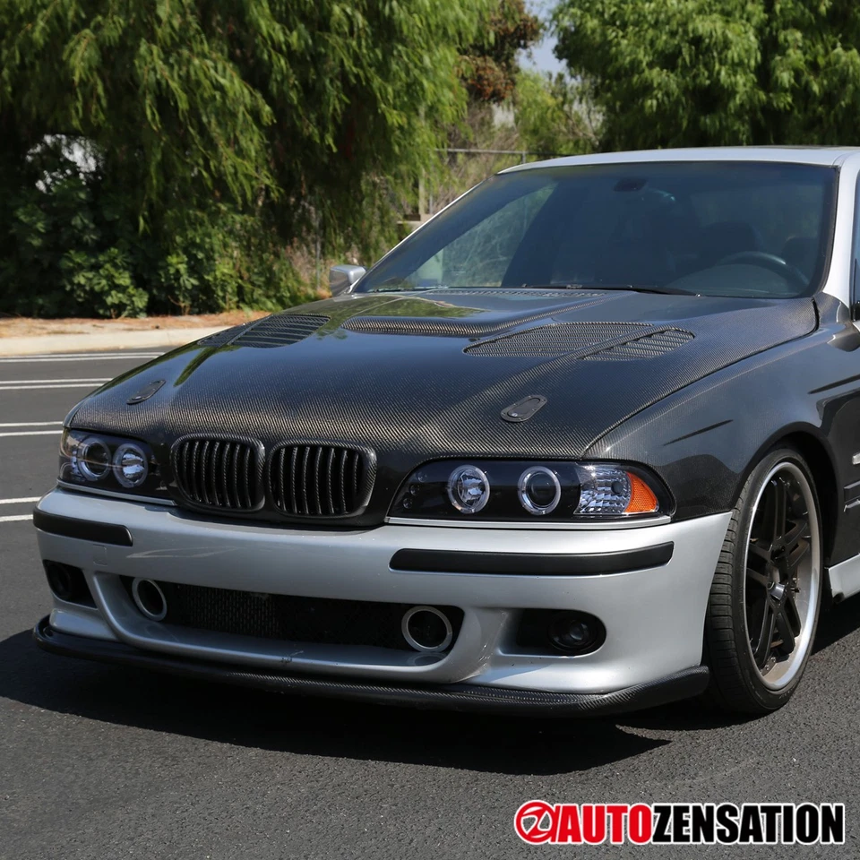 Fit 1996-2003 BMW E39 525i 528i 540i Black Smoke LED Halo Projector Headlights Foto 4 de 4