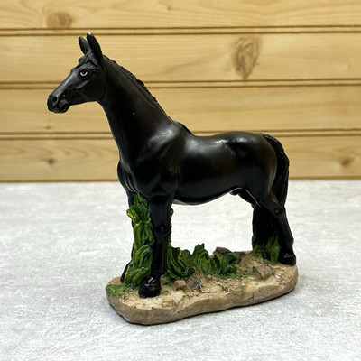 Black Horse Resin 5'' Figure by Yardworks Originals