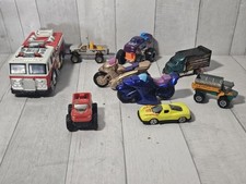 Hot wheels, Matchbox ,Monster Trucks Lot Of Cars Diecast Fire Truck Motorcycle