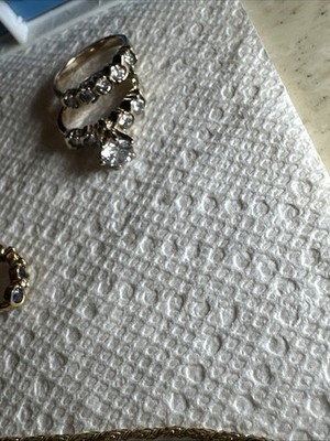 14 Kt , Wedding Set , Solitaire Gem & Matching Wedding Band