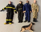 Lot of 5 Hasbro GI Joe Scarred Figures  from 1996.
