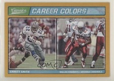2017 Panini Classics Career Colors Gold Emmitt Smith #CC-10 HOF 2u3