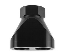Earl's 100162ERL Billet Aluminum Distribution Block (-12 AN to Dual -10 AN)