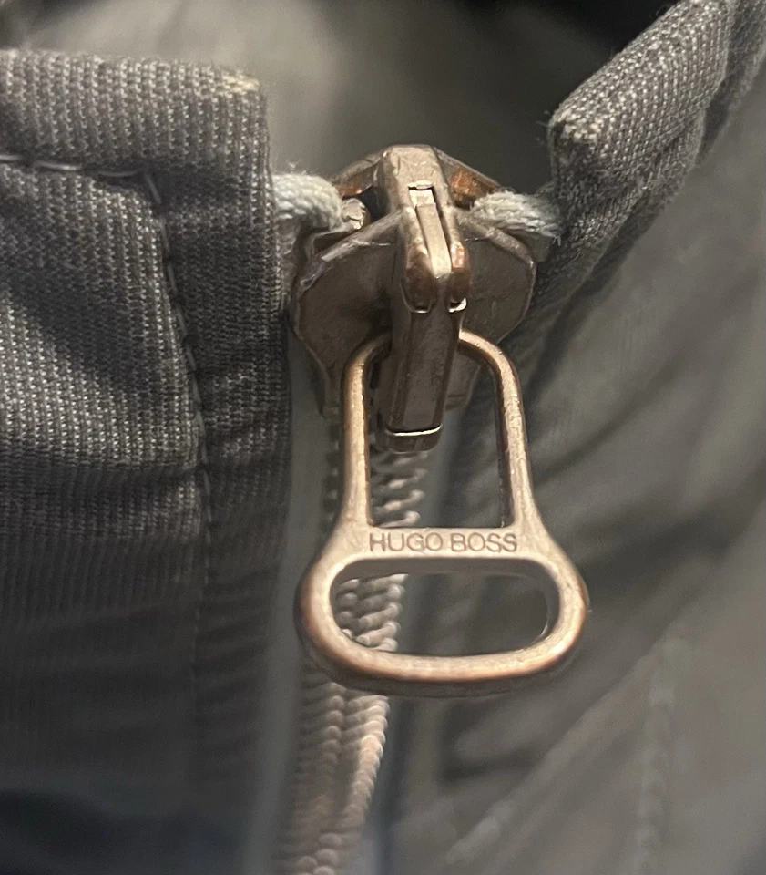 Подлинный Boss Hugo Boss оранжевый ярлык серый куртка с застежкой жилет и карманы - Изображение 4 из 4