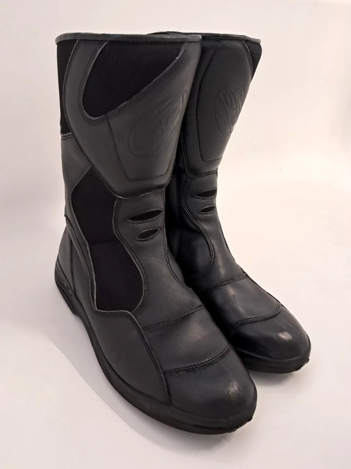 SIDI On Road Motorcycle Boots Way Rain Size M 9.5 EUR 43 COLOR BLACK - Image 2 of 4