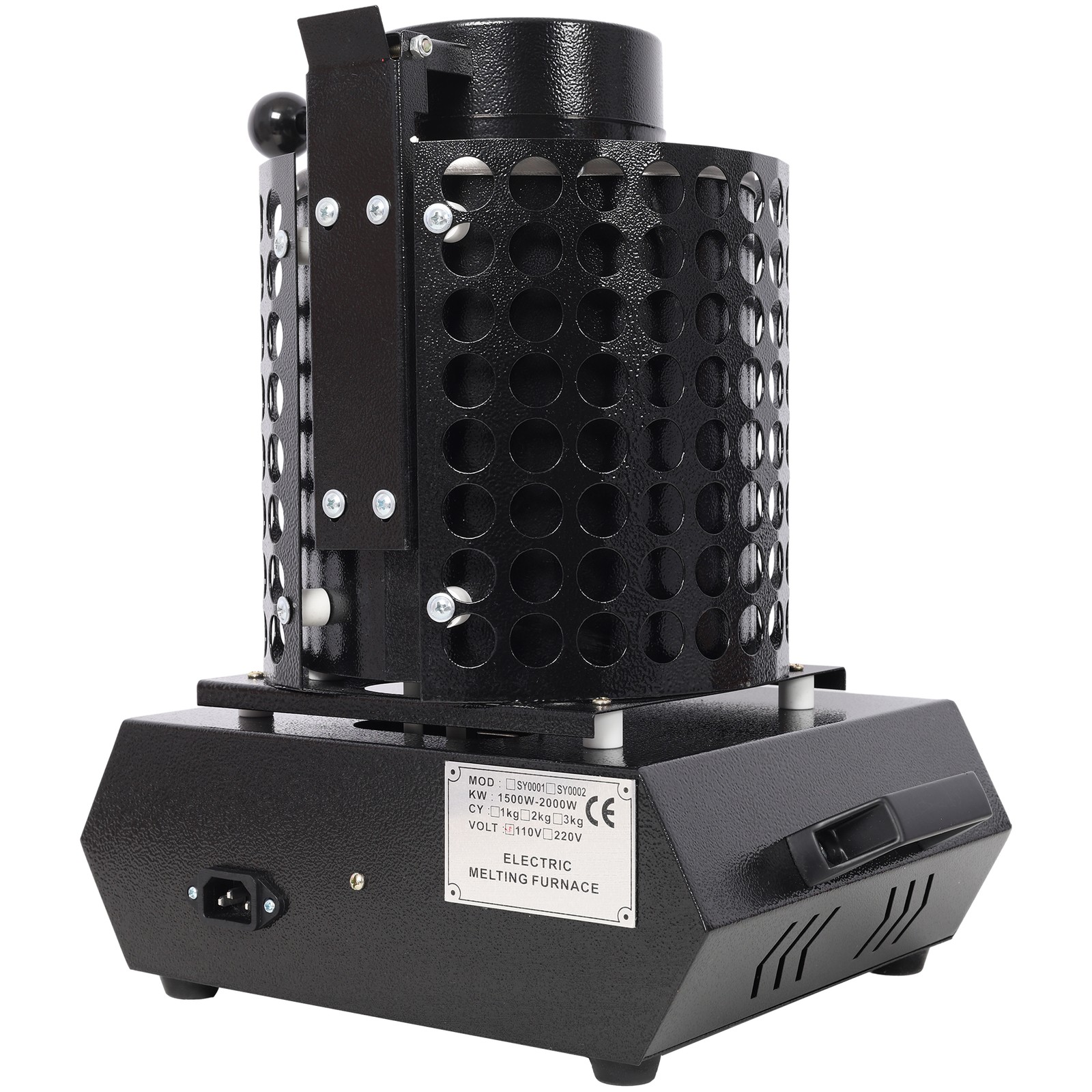 Gold Melting Furnace, 1+3 KG Electric Digital Smelting Furnace, 1800W