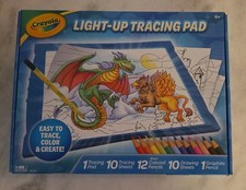 Crayola Light-up Tracing Pad 34 Piece Set Art Crafts Slim Trace Color Creative