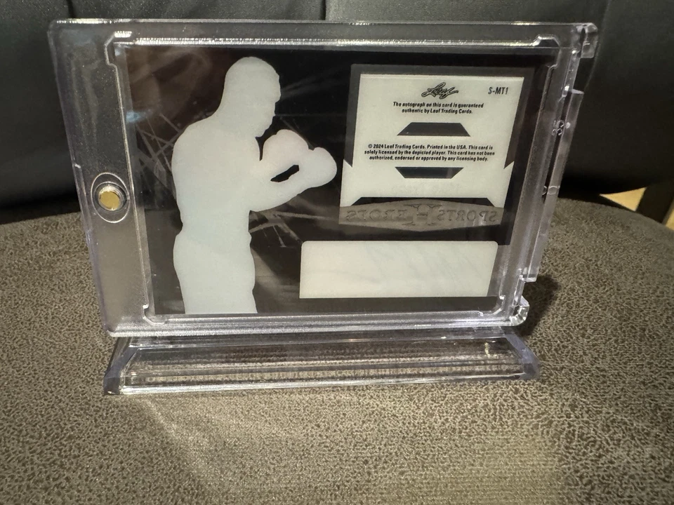 Mike Tyson Auto Leaf Scenography 2024 Card Sports Hero's 🥊 🐐 - Image 2 of 2