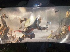 Assassin’s Creed Valhalla Viking Battle Poster 36x12 Wall Art Ubisoft