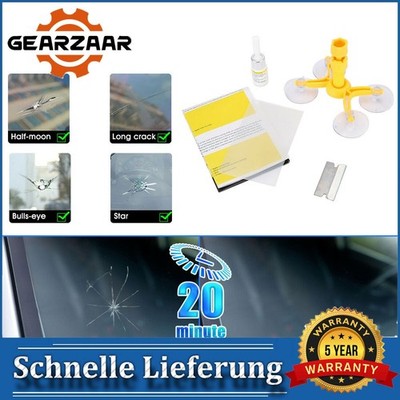 Windshield Repair Kit Quick Fix DIY Car Wind Glass Bullseye Rock Chip Crack