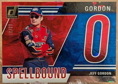2025 Donruss Spellbound Insert ''O'' Blue Cracked Ice SP 13/35 Jeff Gordon