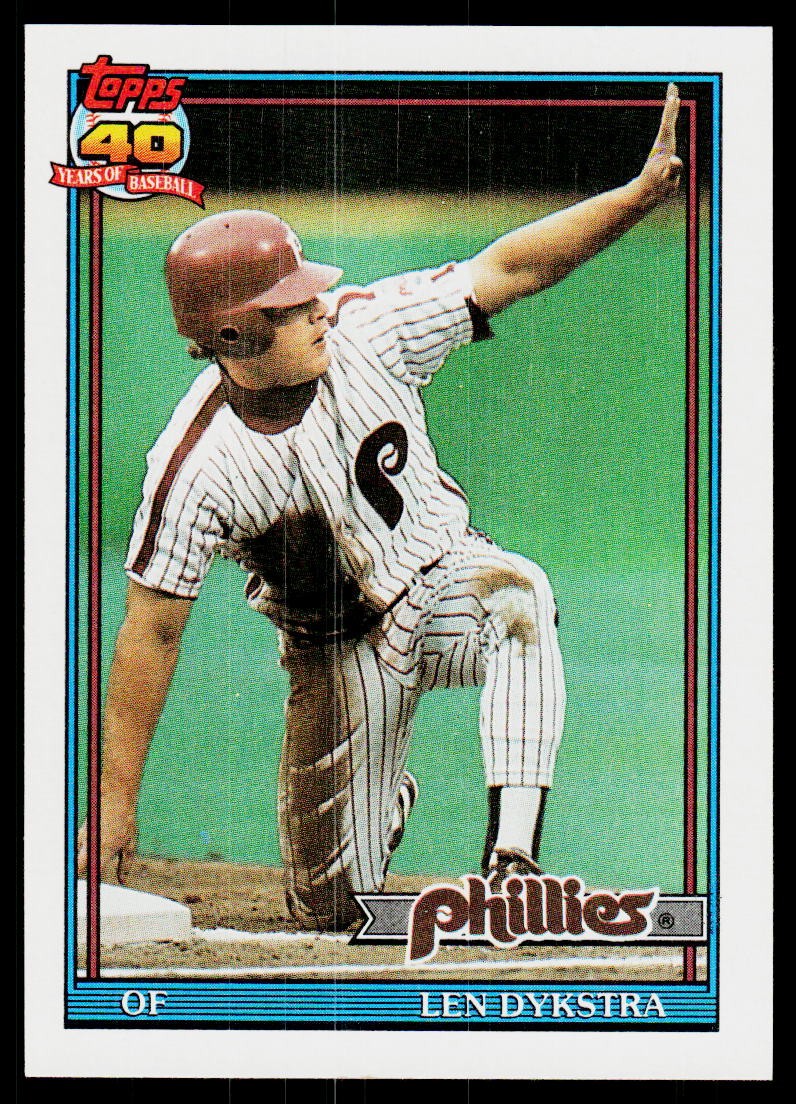 1991 Topps #21 Len Dykstra