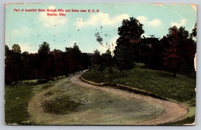 Hills and Dales Park near N.C.R. Company in Dayton, Ohio - Postcard H