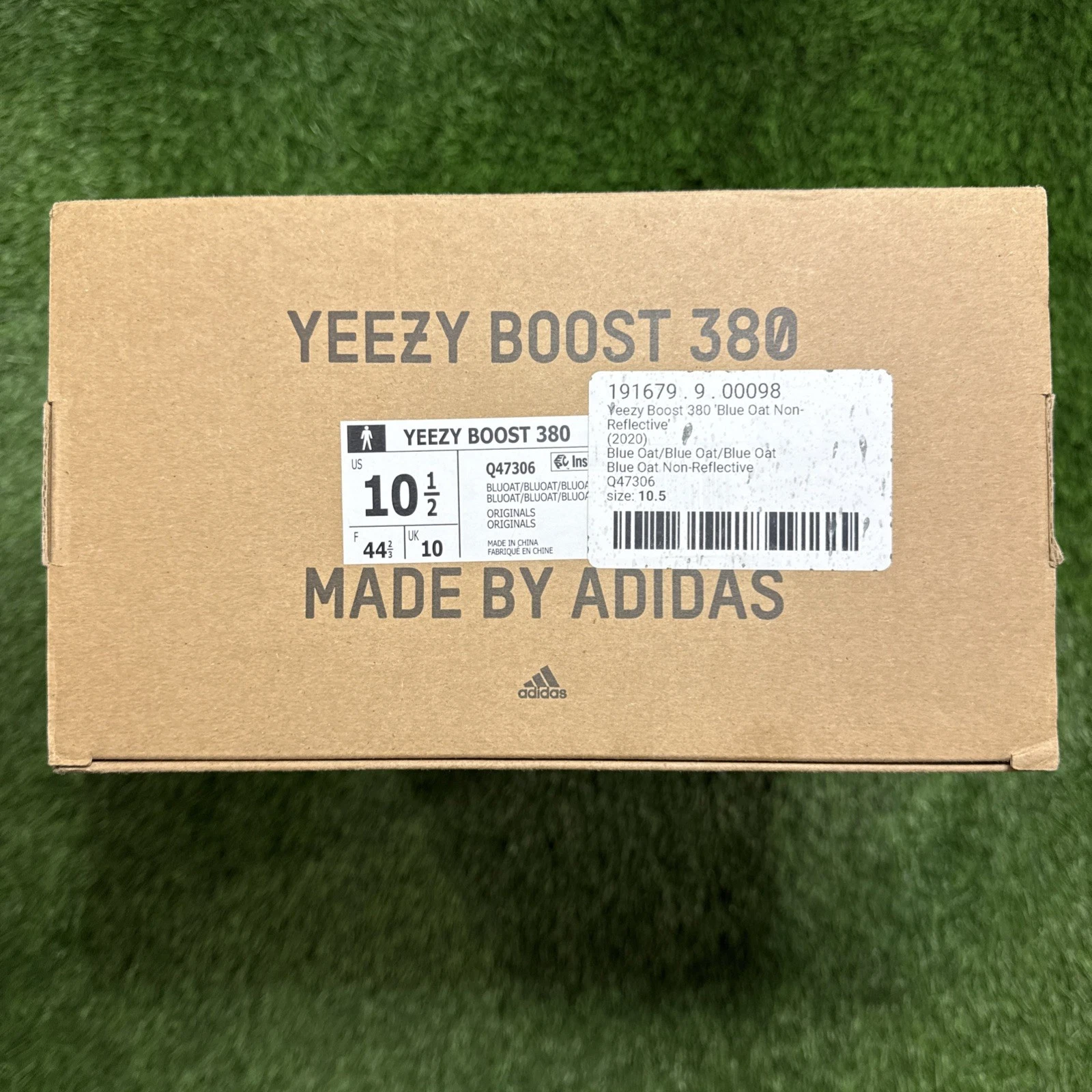 Adidas Yeezy Boost 380 blu avena antiriflesso taglia 10 5 Q47306