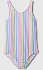 NWT Gap Kids Girls Swimsuit swim vertical stripes pastel u pick size 39.95
