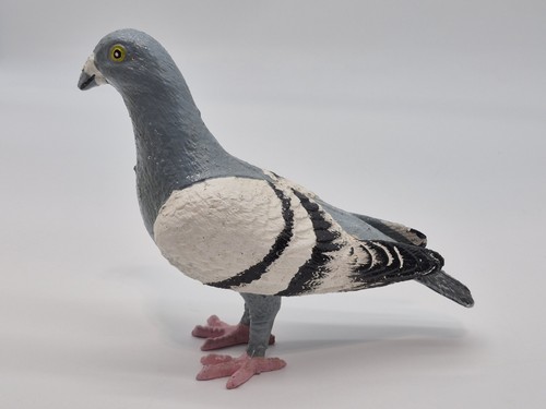 NY Solid Cast Iron Pigeon Hand Painted Paperweight Bookend Decor