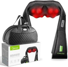 Neck and Back Massager with Heat Pillow for Shoulder Back Leg Muscle Pain Relief