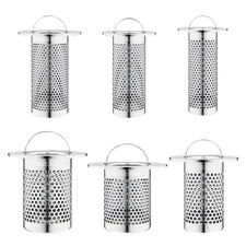 US Stainless Steel Sink Drain Stopper Basket Strainer Waste Plug Floor & Basin 