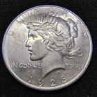 1926-D Peace Dollar $1 - Denver Mint - 90% Silver - XF+ Condition - Light Toning