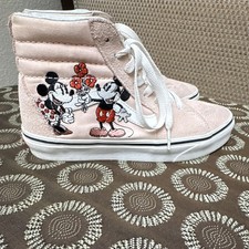 VANS Sk8-Hi x Disney Mickey  Minnie Women's Size 7 Pink 2018 Men's Size 5.5
