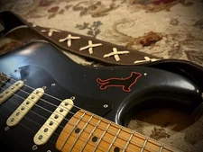 Black Cat Red Cat Guitar Decal Sticker Black Strat Decal Sticker