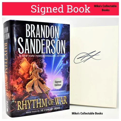 ✎✎SIGNED 1st Print✎✎ Rhythm of War Brandon Sanderson (Wind and Truth) NEW +COA