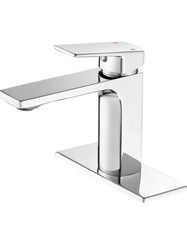 VOTON Chrome Bathroom Faucet One Hole Single Handle Bathroom Sink Faucet
