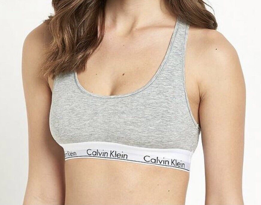 Calvin Klein Grey Bralette & Brief Set BNWT Size medium | eBay