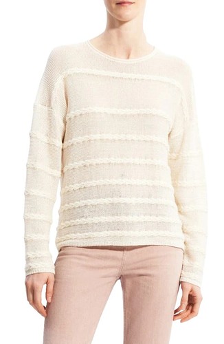 25SS theory luxe LUSH LINEN KHLOE Collarless Jacket, Size 38