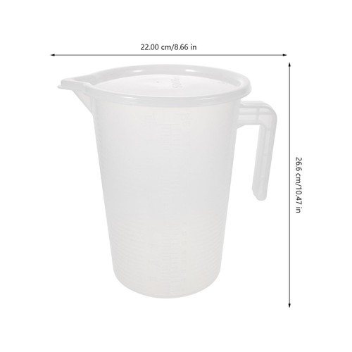 Measuring Pot Measure Cups with Lids Clear Pitcher Plastic Beaker - Picture 12 of 12