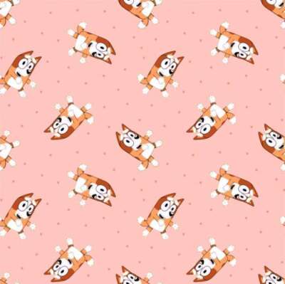 Springs Creative - Bluey - Bingo Polka Dot - Pink