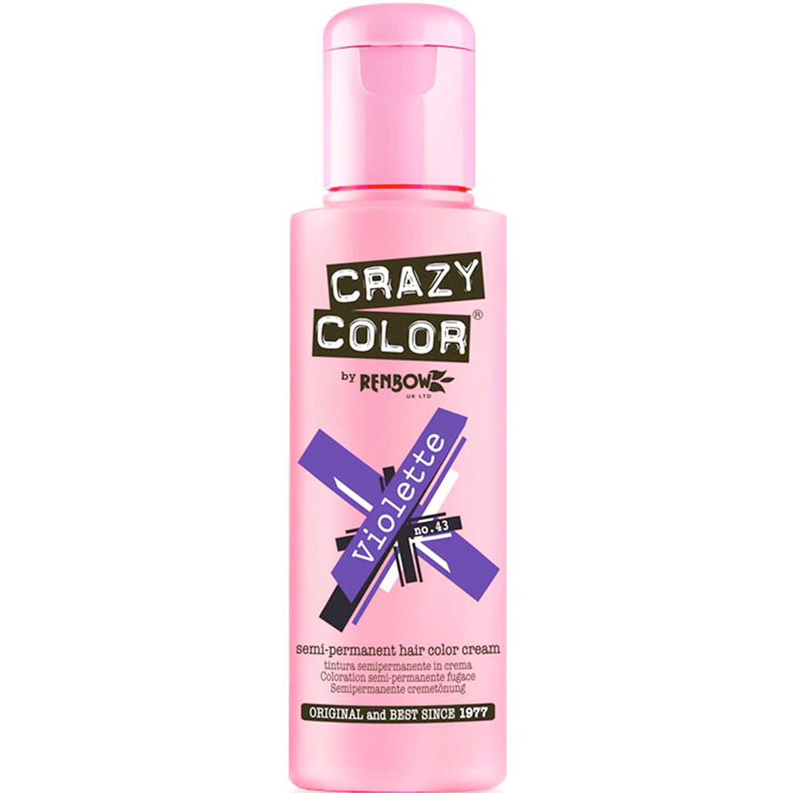 Renbow Crazy Color Crazy Color Semi Permanent Hair Dye - Violette 100ml