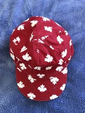 Kids Childs Cute Canada Unisex Red Baseball Cap Hat White Maple Leaf M Boy Girl