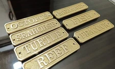 Customized classic brass signs - Nautical signs and plaques - Heavy duty 3D