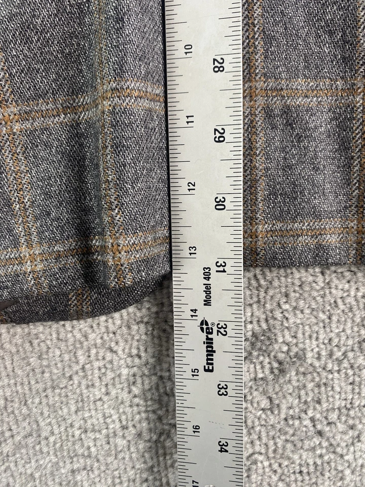 Traje Chaqueta Trussini 42 R Gris Seda Cachemira Piacenza Ventana Diseñador Italia Foto 3 de 4