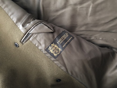 CLUB MONACO Double-Breasted Dark Olive Coat (SZ 42 ) $ 449 - Picture 4 of 7