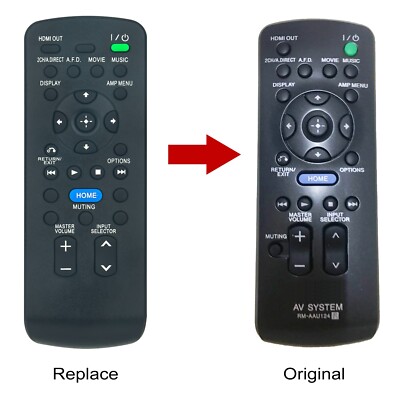 RM-AAU124 Replaced Remote Control fit For Sony RM-AAU124 AV System TA-DA5800ES