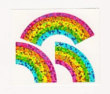 Beautiful Vintage Glittery Prism Hambly Rainbows Sticker Mod