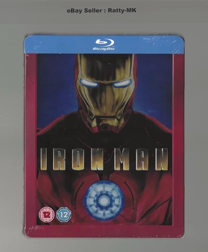 IRON MAN - PLAY.COM UK EXCLUSIF BLU RAY STEELBOOK - NEUF (LIRE DESCRIPTION)