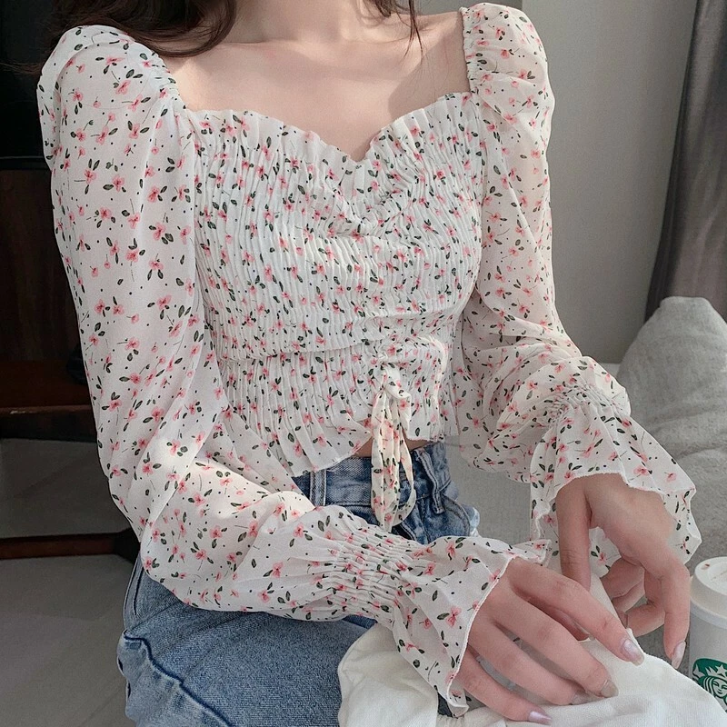 Cute chiffon tops hotsell