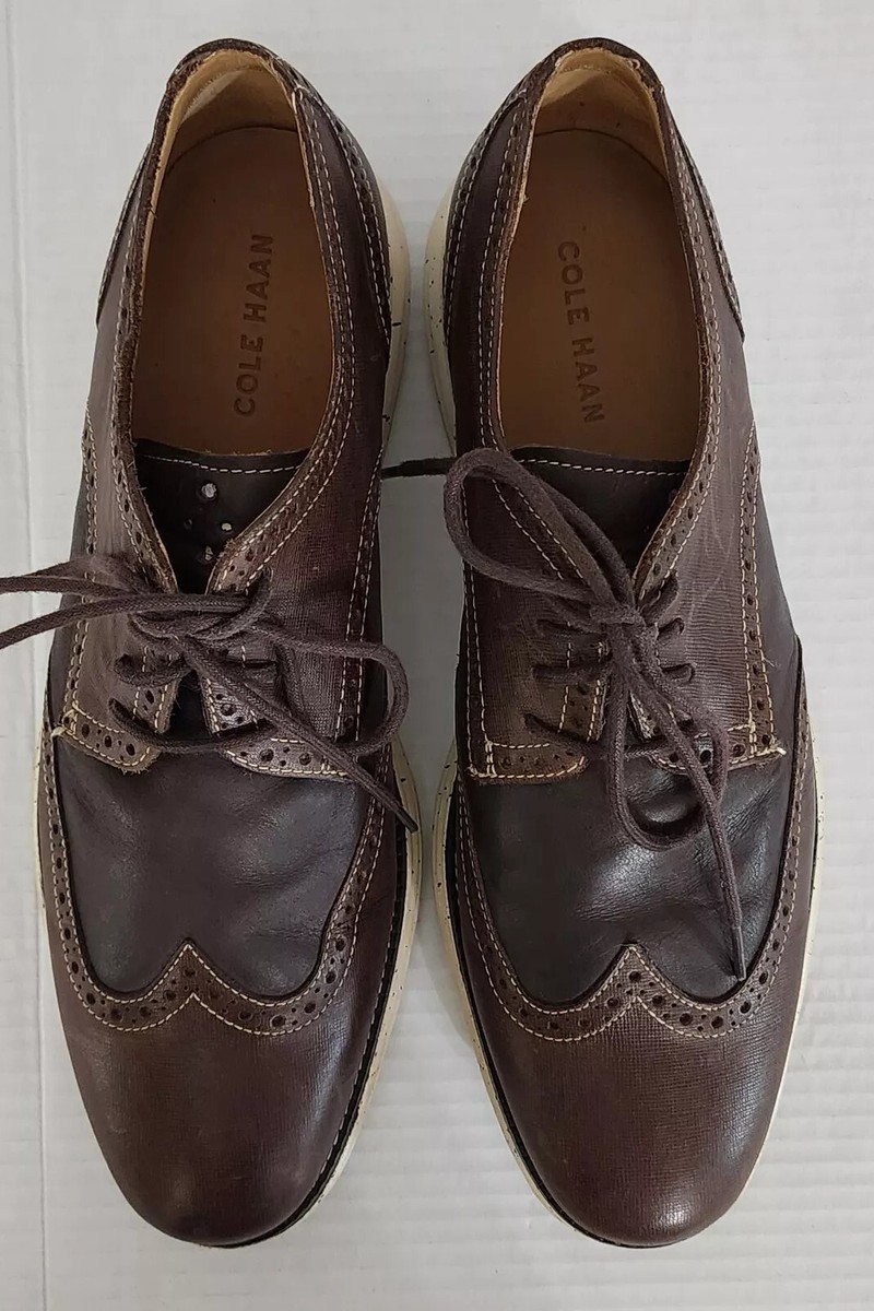 Cole Haan Mens Shoe 11.5 Brown Loafer LunarGrand Wingtip  display picture 3