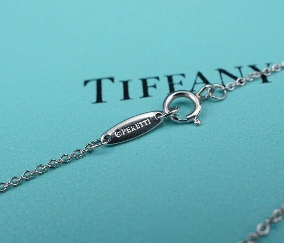 Tiffany & Co. Peretti Diamond DBTY Bracelet Platinum 6.5" BG985 - Image 3 of 3