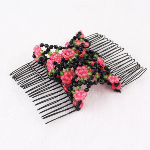 4 Pcs Metal Clips Set Hair Combing Stretchy Combs for Women Slide Accessory - Picture 4 of 12