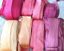 vintage rayon 1" ribbon 1920s 1yd made in France