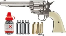 Umarex Colt SAA45 Peacemaker .177 BB Air Revolver w/ CO2 Tanks & 1500 Steel BBs