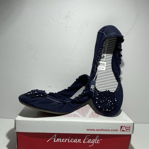 Women's American Eagle Brand Shoes ~ Style Eliza ~ size 9 ~ Navy ~ 75433-15 - Picture 7 of 11